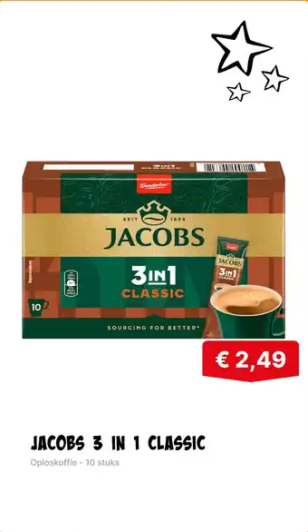 De prijshamer Jacobs 3 in 1 classic aanbieding