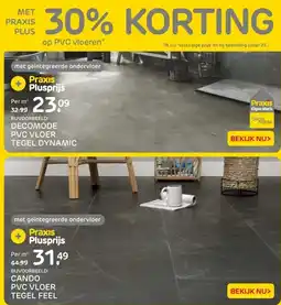 Praxis CANDO PVC VLOER TEGEL FEEL aanbieding