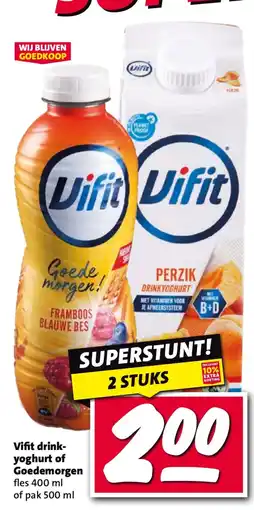 Nettorama Vifit drink yoghurt of Goede morgen! aanbieding
