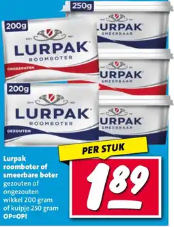 Nettorama Lurpak roomboter of smeerbare boter aanbieding