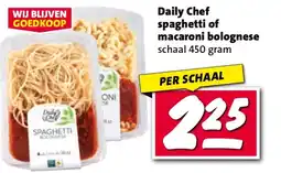 Nettorama Daily Chef spaghetti of macaroni bolognese aanbieding