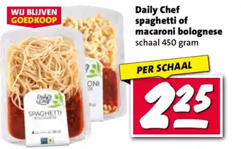 Nettorama Daily Chef spaghetti of macaroni bolognese aanbieding