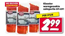 Nettorama Klooster warmgerookte zalmportie aanbieding