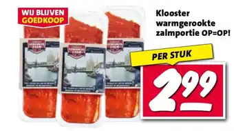 Nettorama Klooster warmgerookte zalmportie aanbieding