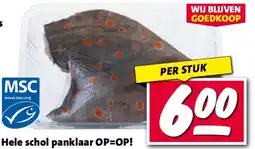 Nettorama Hele schol panklaar aanbieding