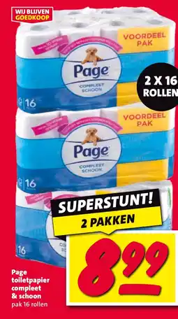 Nettorama Page toiletpapier compleet & schoon aanbieding