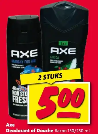 Nettorama Ахе Deodorant of Douche aanbieding