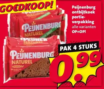 Nettorama Peijnenburg ontbijtkoek portie verpakking aanbieding