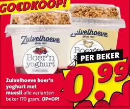 Nettorama Zuivelhoeve boer'n yoghurt met muesli aanbieding