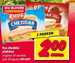 Nettorama Eru cheddar plakken aanbieding