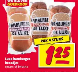 Nettorama Luxe hamburger broodjes aanbieding