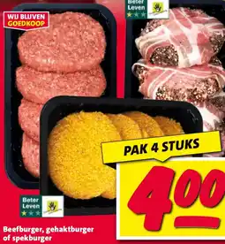 Nettorama Beefburger, gehaktburger of spekburger aanbieding