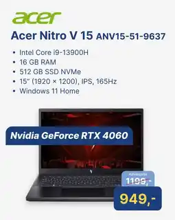 Levix Computershop acer Acer Nitro V 15 ANV15-51-9637 aanbieding