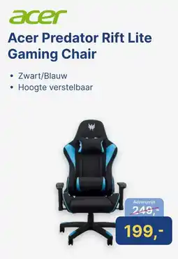 Levix Computershop acer Acer Predator Rift Lite Gaming Chair aanbieding