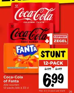 Vomar Voordeelmarkt Coca-Cola of Fanta aanbieding