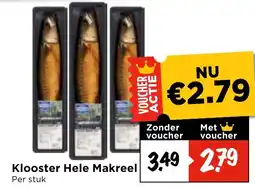 Vomar Voordeelmarkt Klooster Hele Makreel aanbieding