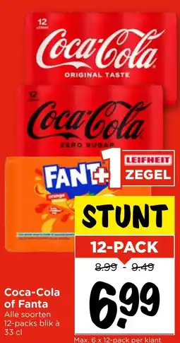 Vomar Voordeelmarkt Coca-Cola of Fanta aanbieding