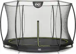 Bol.com EXIT Silhouette inground trampoline ø366cm met veiligheidsnet - zwart aanbieding
