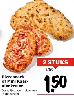 Vomar Voordeelmarkt Pizzasnack of Mini Kaas uienkruier aanbieding