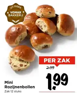 Vomar Voordeelmarkt Mini Rozijnenbollen aanbieding