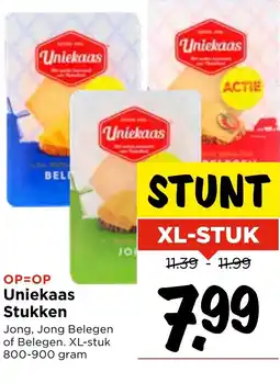 Vomar Voordeelmarkt Uniekaas Stukken aanbieding