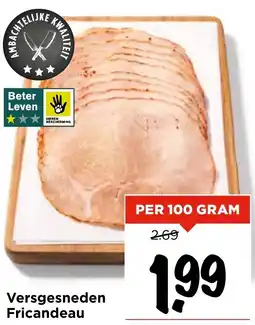 Vomar Voordeelmarkt Versgesneden Fricandeau aanbieding