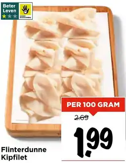 Vomar Voordeelmarkt Flinterdunne Kipfilet aanbieding