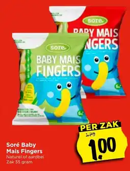 Vomar Voordeelmarkt Soré Baby Mais Fingers aanbieding