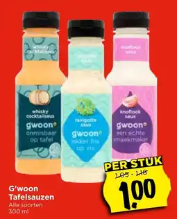 Vomar Voordeelmarkt G'woon Tafelsauzen aanbieding