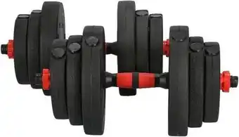 Bol.com Halterset / Dumbbellset 20 kg verstelbaar aanbieding