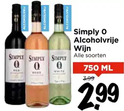 Vomar Voordeelmarkt Simply O Alcoholvrije Wijn aanbieding