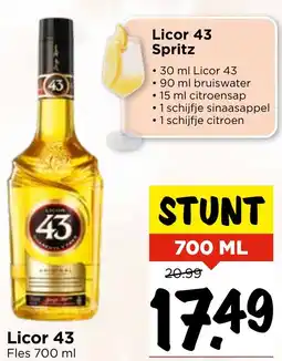 Vomar Voordeelmarkt Licor Licor 43 Spritz aanbieding