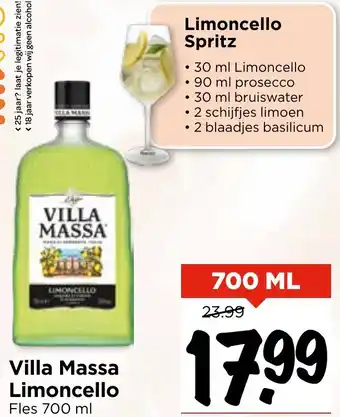 Vomar Voordeelmarkt Villa Massa Limoncello aanbieding