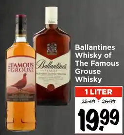 Vomar Voordeelmarkt Ballantines Whisky of The Famous Grouse Whisky aanbieding