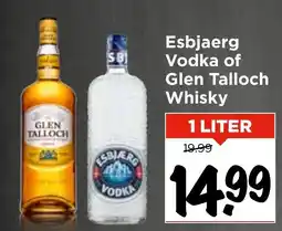 Vomar Voordeelmarkt Esbjaerg Vodka of Glen Talloch Whisky aanbieding