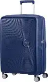 Amazon American Tourister Soundbox - Spinner M Erweiterbar Koffer, 67 cm, 71.5/81 L, Blau (Midnight Navy) aanbieding
