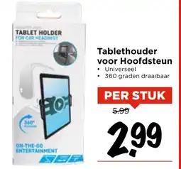 Vomar Voordeelmarkt Tablethouder voor Hoofdsteun aanbieding