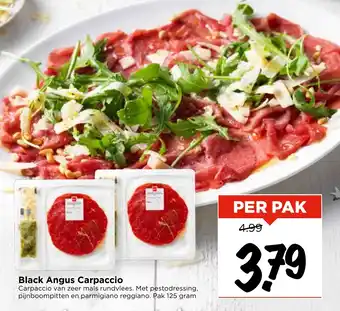 Vomar Voordeelmarkt Black Angus Carpaccio aanbieding