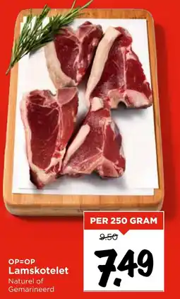 Vomar Voordeelmarkt Lamskotelet Naturel of Gemarineerd aanbieding