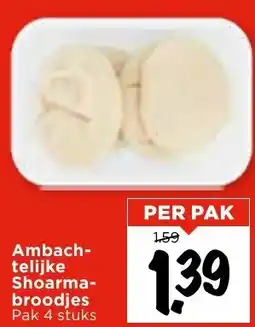 Vomar Voordeelmarkt Ambach telijke Shoarma broodjes aanbieding