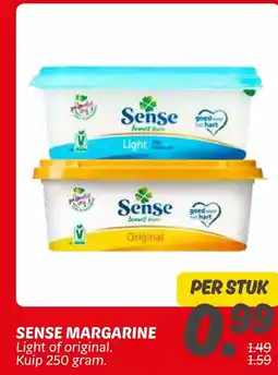 Dekamarkt Sense margarine aanbieding