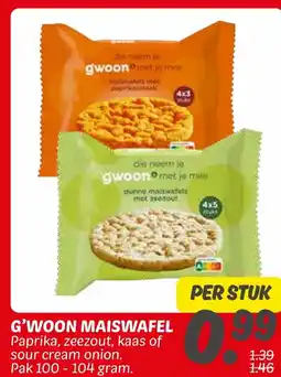 Dekamarkt G'woon maiswafel aanbieding