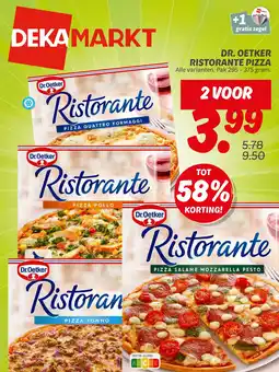 Dekamarkt Dr. Oetker ristorante pizza aanbieding