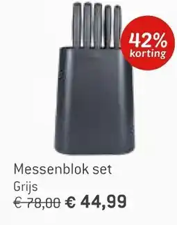 Dekamarkt Messenblok set Grijs aanbieding