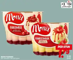 Dekamarkt Mona pudding aanbieding