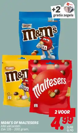 Dekamarkt M&m's of maltesers aanbieding