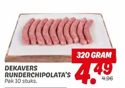 Dekamarkt Dekavers Runderchipolata's aanbieding