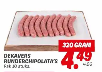 Dekamarkt Dekavers Runderchipolata's aanbieding