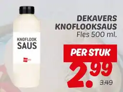 Dekamarkt Dekavers knoflooksaus aanbieding