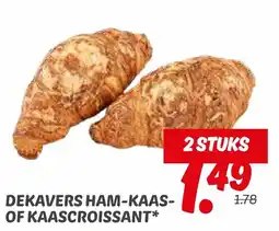 Dekamarkt Dekavers ham kaas of kaascroissant aanbieding